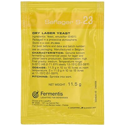 Fermentis Levure de bière US-05 W 34/70 S-33 S-23 à fermentation haute à fermentation basse (S-23) - Publicité Fermentis Levure de bière US-05 W 34/70 S-33 S-23 à fermentation haute à fermentation basse (S-23) - Publicité
