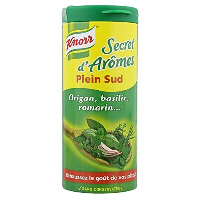 Knorr Secret d'Arômes Plein Sud 60 g Lot de 4 - Publicité Knorr Secret d'Arômes Plein Sud 60 g Lot de 4 - Publicité
