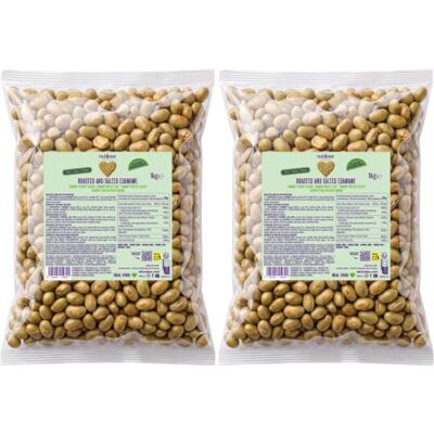nut&me Edamame grillé et salé 1 kg Pack 2 x 500 g, Riche en protéines, En-cas croquant, Sans gluten ni sucres ajoutés - Publicité nut&me Edamame grillé et salé 1 kg Pack 2 x 500 g, Riche en protéines, En-cas croquant, Sans gluten ni sucres ajoutés - Publicité