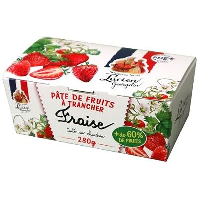 LUCIEN GEORGELIN Pâte de Fruit à Trancher Fraise 280g - Publicité LUCIEN GEORGELIN Pâte de Fruit à Trancher Fraise 280g - Publicité