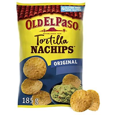 AUCHAN Lot de 3 unités *** OLD EL PASO Tortilla nachips original sans gluten 185g - Publicité AUCHAN Lot de 3 unités *** OLD EL PASO Tortilla nachips original sans gluten 185g - Publicité