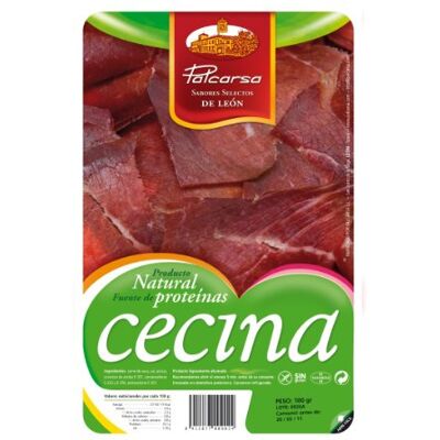 Palcarsa Viande Séchée Fumée de León 'Cecina' (Tranchée, 100 g) - Publicité Palcarsa Viande Séchée Fumée de León 'Cecina' (Tranchée, 100 g) - Publicité