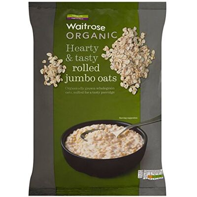 Waitrose Organic Jumbo Rolled Oats 1kg - Publicité Waitrose Organic Jumbo Rolled Oats 1kg - Publicité