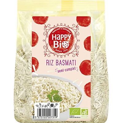 AUCHAN Lot de 3 unités *** HAPPY BIO Riz basmati semi-complet 500g - Publicité AUCHAN Lot de 3 unités *** HAPPY BIO Riz basmati semi-complet 500g - Publicité