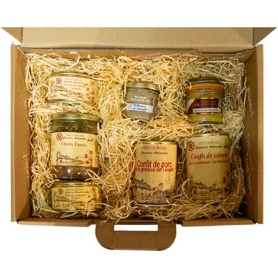 MICOULEAU Valisette Gourmande Gascogne Panier garni, Panier gourmand à offrir, coffret de noël, colis gourmands, cadeau (produits français), foie gras, produits régionaux, , artisanal, sud-ouest - Publicité MICOULEAU Valisette Gourmande Gascogne Panier garni, Panier gourmand à offrir, coffret de noël, colis gourmands, cadeau (produits français), foie gras, produits régionaux, , artisanal, sud-ouest - Publicité