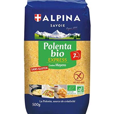 AUCHAN Lot de 3 unités *** ALPINA SAVOIE Polenta bio express grains moyens sans gluten 500g - Publicité AUCHAN Lot de 3 unités *** ALPINA SAVOIE Polenta bio express grains moyens sans gluten 500g - Publicité