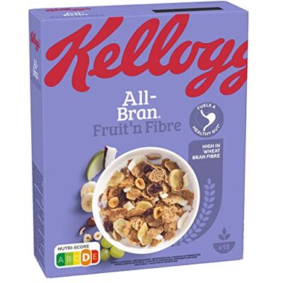 Kellogg's Céréales All-Bran Fruit 'n Fibre 500g - Publicité Kellogg's Céréales All-Bran Fruit 'n Fibre 500g - Publicité