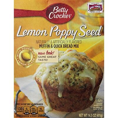 Betty Crocker Lemon Poppy Seed Muffin & Quick Bread Mix 14.5 Oz (Pack of 2) by Betty Crocker - Publicité Betty Crocker Lemon Poppy Seed Muffin & Quick Bread Mix 14.5 Oz (Pack of 2) by Betty Crocker - Publicité