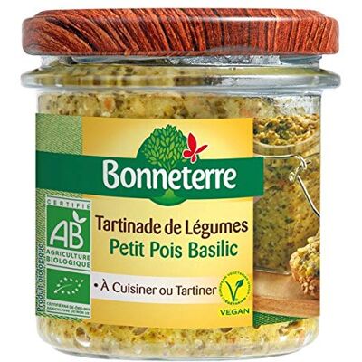 Epicerie salée Bonneterre Tartinade De Légumes Petit Pois Basilic 135G Unité - Publicité Epicerie salée Bonneterre Tartinade De Légumes Petit Pois Basilic 135G Unité - Publicité