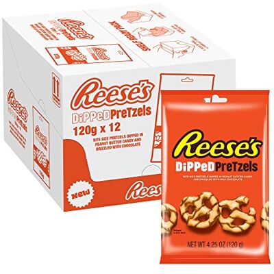 Reese's Bretzels trempés 12 x 120 g - Publicité Reese's Bretzels trempés 12 x 120 g - Publicité