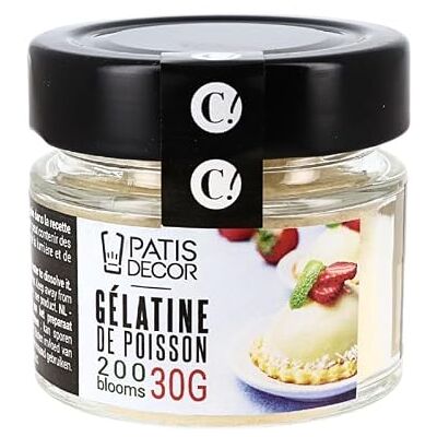 PATISDECOR Gélatine de poisson en poudre 30 g - Publicité PATISDECOR Gélatine de poisson en poudre 30 g - Publicité