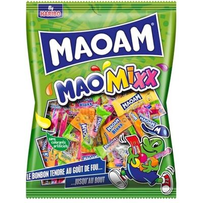 HARIBO MAOAM MaoMixx Assortiment De Bonbons Stripes, Sour Stripes, Bloxx, Pinballs, JoyStixx & Happy Fruttis Sans Colorants Artificiels Sachet 1 kg - Publicité HARIBO MAOAM MaoMixx Assortiment De Bonbons Stripes, Sour Stripes, Bloxx, Pinballs, JoyStixx & Happy Fruttis Sans Colorants Artificiels Sachet 1 kg - Publicité