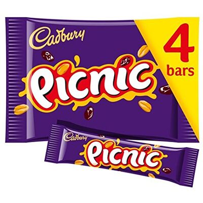 Cadbury Lot de 4 pique-niques 152 g - Publicité Cadbury Lot de 4 pique-niques 152 g - Publicité