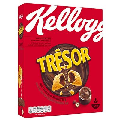 Kellogg's Tresor Chocolat Noisettes 375 g - Publicité Kellogg's Tresor Chocolat Noisettes 375 g - Publicité