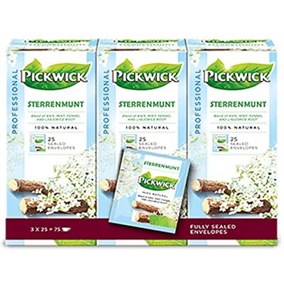 Pickwick Sterrenmunt 25x2g Bleu Sachets individuels Tisane - Publicité Pickwick Sterrenmunt 25x2g Bleu Sachets individuels Tisane - Publicité
