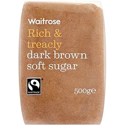 Waitrose Dark Brown Soft Sugar 500g - Publicité Waitrose Dark Brown Soft Sugar 500g - Publicité