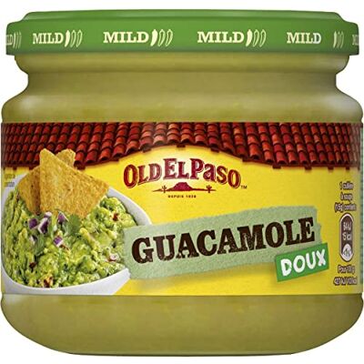 AUCHAN Lot de 3 unités *** OLD EL PASO Sauce apéritif guacamole doux 320g - Publicité AUCHAN Lot de 3 unités *** OLD EL PASO Sauce apéritif guacamole doux 320g - Publicité