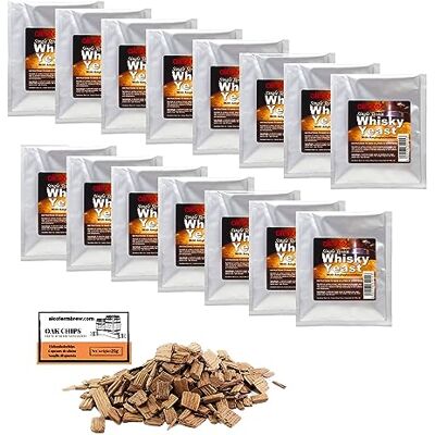 AlcoFermBrew 15 x Alcotec Whisky Single Strain 23g – Levure avec enzyme pour moûts de céréales, levure pour whisky à base d’orge, maïs, riz, pommes de terre - Publicité AlcoFermBrew 15 x Alcotec Whisky Single Strain 23g – Levure avec enzyme pour moûts de céréales, levure pour whisky à base d’orge, maïs, riz, pommes de terre - Publicité