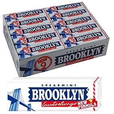 brooklyn Lot de 15 paquets de gommes menthe menthe blanche Chewing Gum - Publicité brooklyn Lot de 15 paquets de gommes menthe menthe blanche Chewing Gum - Publicité