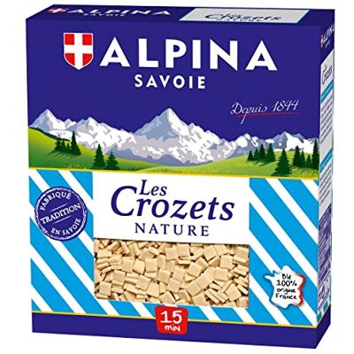 AUCHAN Lot de 3 unités *** ALPINA SAVOIE Crozets nature 400g - Publicité AUCHAN Lot de 3 unités *** ALPINA SAVOIE Crozets nature 400g - Publicité
