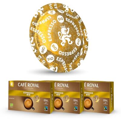 Café Royal - Pro 3 x 50 - Espresso BIO - Capsules de café - Publicité Café Royal - Pro 3 x 50 - Espresso BIO - Capsules de café - Publicité