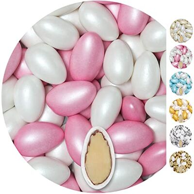 EinsSein 1kg Dragées Mariage Amandes Conchiglia blanc & rose perle ca. 280 pièce Dragees Mariage Baptême Communion Célébrer Fête Candybar Confiserie Candy Bar Cadeaux Invités - Publicité EinsSein 1kg Dragées Mariage Amandes Conchiglia blanc & rose perle ca. 280 pièce Dragees Mariage Baptême Communion Célébrer Fête Candybar Confiserie Candy Bar Cadeaux Invités - Publicité