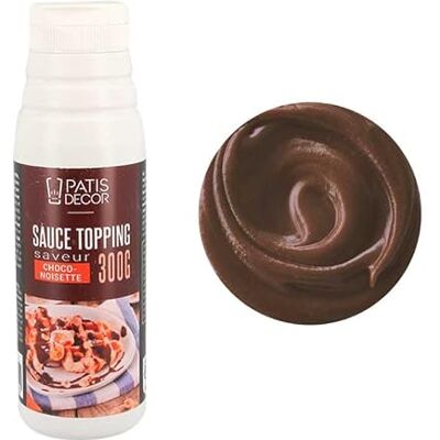 PATISDECOR Sauce topping saveur choco-noisette 300 g - Publicité PATISDECOR Sauce topping saveur choco-noisette 300 g - Publicité