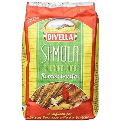 Divella Semola Di Grano Duro Rimacinata semoule de blé dur 1kg - Publicité Divella Semola Di Grano Duro Rimacinata semoule de blé dur 1kg - Publicité
