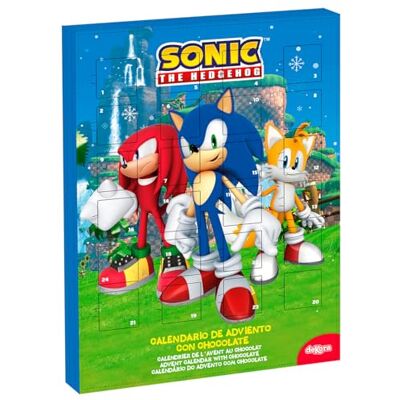dekora Calendrier de l’Avent Sonic the Hedgehog – 50 g Chocolat au Lait – Calendrier de Noël Enfant avec 24 Surprises – Compte à Rebours Festif vers Noël - Publicité dekora Calendrier de l’Avent Sonic the Hedgehog – 50 g Chocolat au Lait – Calendrier de Noël Enfant avec 24 Surprises – Compte à Rebours Festif vers Noël - Publicité