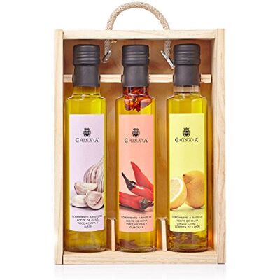 La Chinata Huile d'Olive Vierge Extra '3 Condiments' (3 x 250 ml) - Publicité La Chinata Huile d'Olive Vierge Extra '3 Condiments' (3 x 250 ml) - Publicité