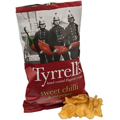 Tyrrells Tyrell's Chips au piment doux et au poivron rouge 150 g - Publicité Tyrrells Tyrell's Chips au piment doux et au poivron rouge 150 g - Publicité