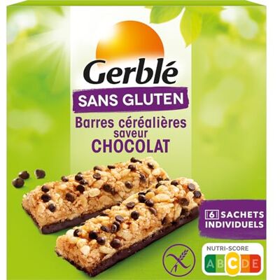 Gerblé Barres Céréales Chocolat – Sans Gluten – Encas Énergétique Gourmand, Source de Fibres, Sans Huile de Palme, 6 Sachets Individuels, 132 g - Publicité Gerblé Barres Céréales Chocolat – Sans Gluten – Encas Énergétique Gourmand, Source de Fibres, Sans Huile de Palme, 6 Sachets Individuels, 132 g - Publicité