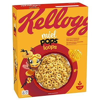 Kellogg's Céréales Miel Pops Loops 400g - Publicité Kellogg's Céréales Miel Pops Loops 400g - Publicité