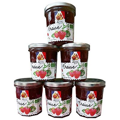 LUCIEN GEORGELIN Préparation de fruit Fraise BIO 6 X 320g - Publicité LUCIEN GEORGELIN Préparation de fruit Fraise BIO 6 X 320g - Publicité