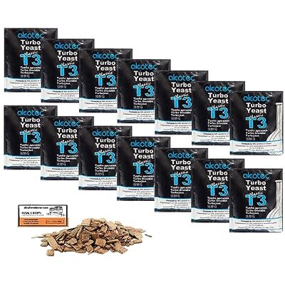 AlcoFermBrew 14 x Turbo Levure Alcotec Classic T3-120g, Levure pour la fermentation du sucre, Distillateurs Levure, Levure Rapide, Gnôle Alcool - Publicité AlcoFermBrew 14 x Turbo Levure Alcotec Classic T3-120g, Levure pour la fermentation du sucre, Distillateurs Levure, Levure Rapide, Gnôle Alcool - Publicité