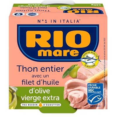 Rio Thon Entier Huile D'Olive Vierge Extra, 120g - Publicité Rio Thon Entier Huile D'Olive Vierge Extra, 120g - Publicité