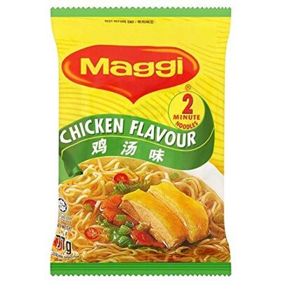 Maggi Nouilles express saveur poulet lot de 2 sachets de 77 g - Publicité Maggi Nouilles express saveur poulet lot de 2 sachets de 77 g - Publicité