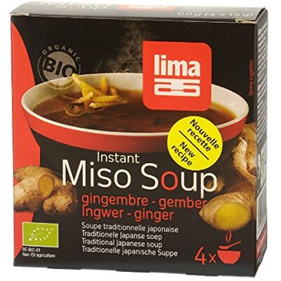 Lima GINGER Miso Soup 4 enveloppes - Publicité Lima GINGER Miso Soup 4 enveloppes - Publicité