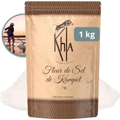 Khla Fleur de Sel de Kampot 1 kg Sachet Fleur de Sel 100% Naturelle Ingrédient Cuisine Épice Direct Producteur – Gros Sel Alimentaire Origine Cambodge - Publicité Khla Fleur de Sel de Kampot 1 kg Sachet Fleur de Sel 100% Naturelle Ingrédient Cuisine Épice Direct Producteur – Gros Sel Alimentaire Origine Cambodge - Publicité