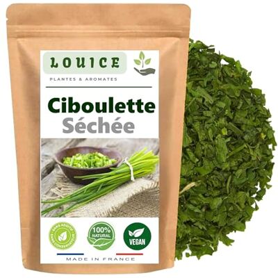 LOUICE Ciboulette Séchée 100g Salade Omelette Sauce Pomme de Terre Ciboulette séchée coupée, 100 g, sachet refermable - Publicité LOUICE Ciboulette Séchée 100g Salade Omelette Sauce Pomme de Terre Ciboulette séchée coupée, 100 g, sachet refermable - Publicité