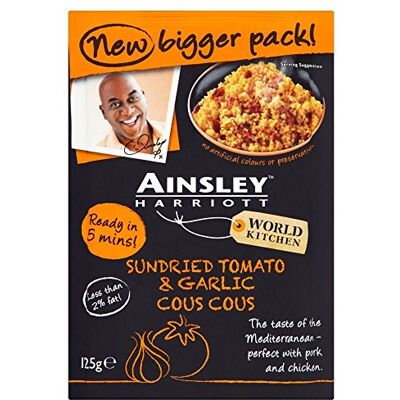 Ainsley Harriott Tomates Séchées Et Ail Couscous (125G) - Publicité Ainsley Harriott Tomates Séchées Et Ail Couscous (125G) - Publicité