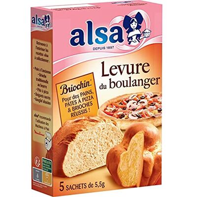 Epicerie sucrée ALSA Levure De Boulanger Briochin 5 Sachets Lot De 4 - Publicité Epicerie sucrée ALSA Levure De Boulanger Briochin 5 Sachets Lot De 4 - Publicité