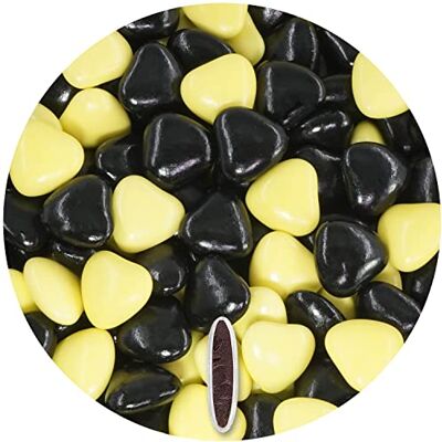 EinsSein 1kg Dragees mariage au chocolat cœur Mix médium jaune-noir brillant dragées baptême communion amandes feter et recevoir fêter de fete couleur pas cher aux bombe tag voir mes etui contenant - Publicité EinsSein 1kg Dragees mariage au chocolat cœur Mix médium jaune-noir brillant dragées baptême communion amandes feter et recevoir fêter de fete couleur pas cher aux bombe tag voir mes etui contenant - Publicité