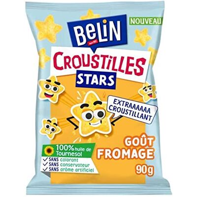Belin Croustilles Stars Fromage 90g. Publicité Belin Croustilles Stars Fromage 90g. Publicité