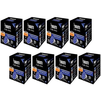 Bialetti Midnight Lot de 128 capsules d'expresso goût délicat 50 % caféine - Publicité Bialetti Midnight Lot de 128 capsules d'expresso goût délicat 50 % caféine - Publicité