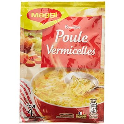 Maggi Soupe Poule aux Vermicelles (1 Sachet) 65g - Publicité Maggi Soupe Poule aux Vermicelles (1 Sachet) 65g - Publicité