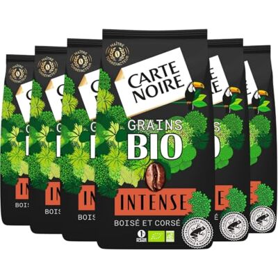 Lavazza CARTE NOIRE Bio Intense Café en Grains Torréfiés Pur Arabica Biologique Paquet de 6 kg - Publicité Lavazza CARTE NOIRE Bio Intense Café en Grains Torréfiés Pur Arabica Biologique Paquet de 6 kg - Publicité