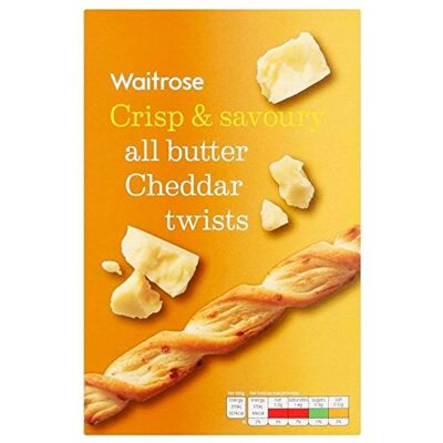 Waitrose Tous Les Fromages Beurre De Cheddar Savoureux Tord 125G (Paquet de 6) - Publicité Waitrose Tous Les Fromages Beurre De Cheddar Savoureux Tord 125G (Paquet de 6) - Publicité