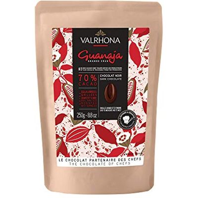 VALRHONA Bazar Avenue Chocolat de Couverture Noir Guanaja 70%, Taille 250 g - Publicité VALRHONA Bazar Avenue Chocolat de Couverture Noir Guanaja 70%, Taille 250 g - Publicité