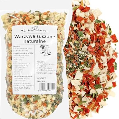 Kuchnia Zdrowia Légumes Séchés Naturels 500g – Mélange Déshydraté De Carotte, Panais, Oignon, Poireau Et Persil, Sans Conservateurs, Idéal Pour Soupes Et Cuisine Saine – - Publicité Kuchnia Zdrowia Légumes Séchés Naturels 500g – Mélange Déshydraté De Carotte, Panais, Oignon, Poireau Et Persil, Sans Conservateurs, Idéal Pour Soupes Et Cuisine Saine – - Publicité